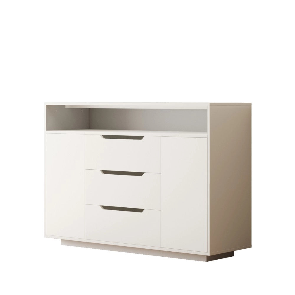 Armadio Multifunzione con Ripiani, Cassetti e Ante ¨C MINIMAL ¨C Bianco Opaco