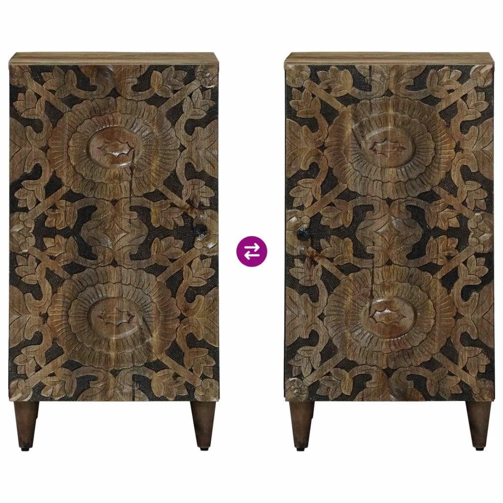 Credenza Marrone 40 x 33,5 x 75 cm Legno di mango massello