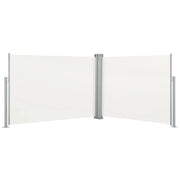 Tenda da sole laterale retrattile/schermo privacy per patio giardino terrazza balcone 120 x 1000 cm crema 02_0007157