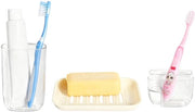 Detersivo Reattivo per Viaggi con Coperchio Scatola di Sapone con Vaschetta di Scarico per Bagagli da Bagno per Viaggi in Campeggio per la Palestra