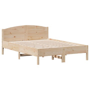 Letto matrimoniale | Letto per adulti | Letto senza Materasso 135x190 cm in Legno Massello di Pino