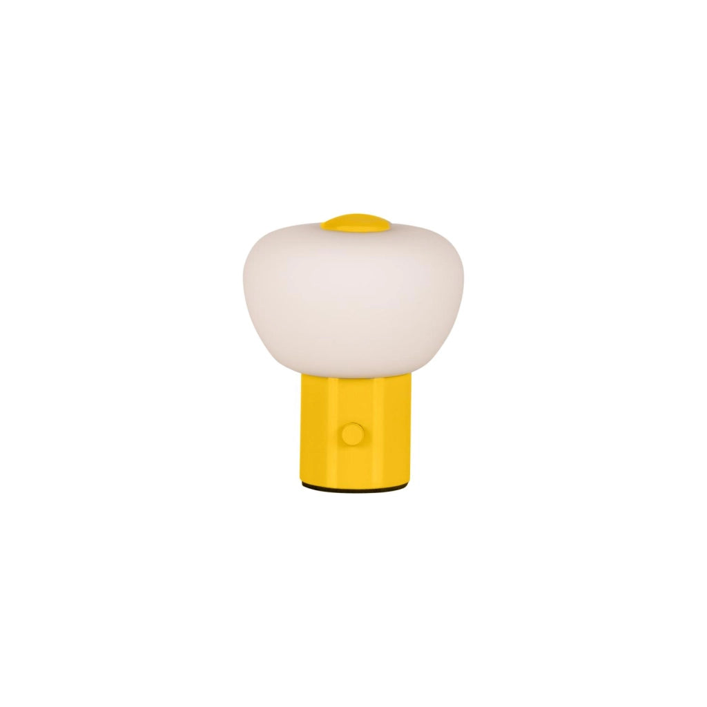 Lampada da tavolo LED wireless gialla vetro GUSTAV Lucide