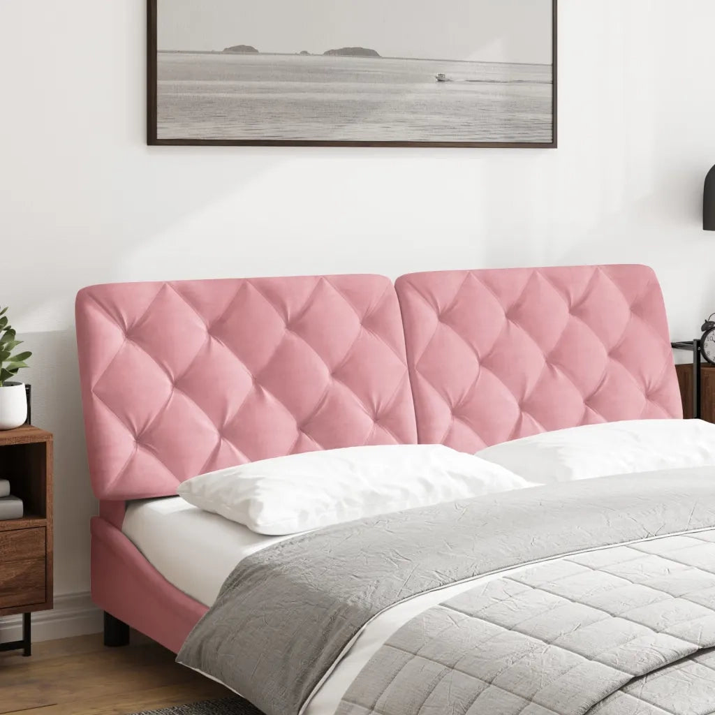 Cuscino Testiera Rosa 160 cm in Velluto CFW1511687