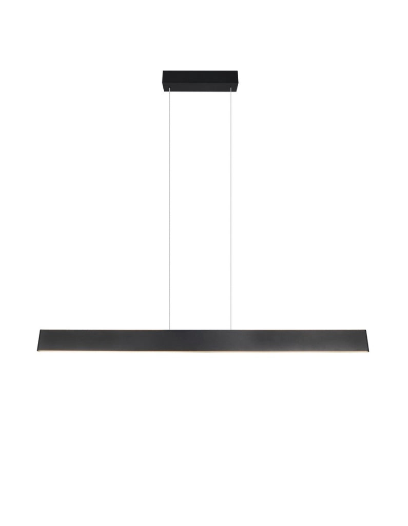 Lampada sospesa tavolo nera 150cm CCT LED35W Galway