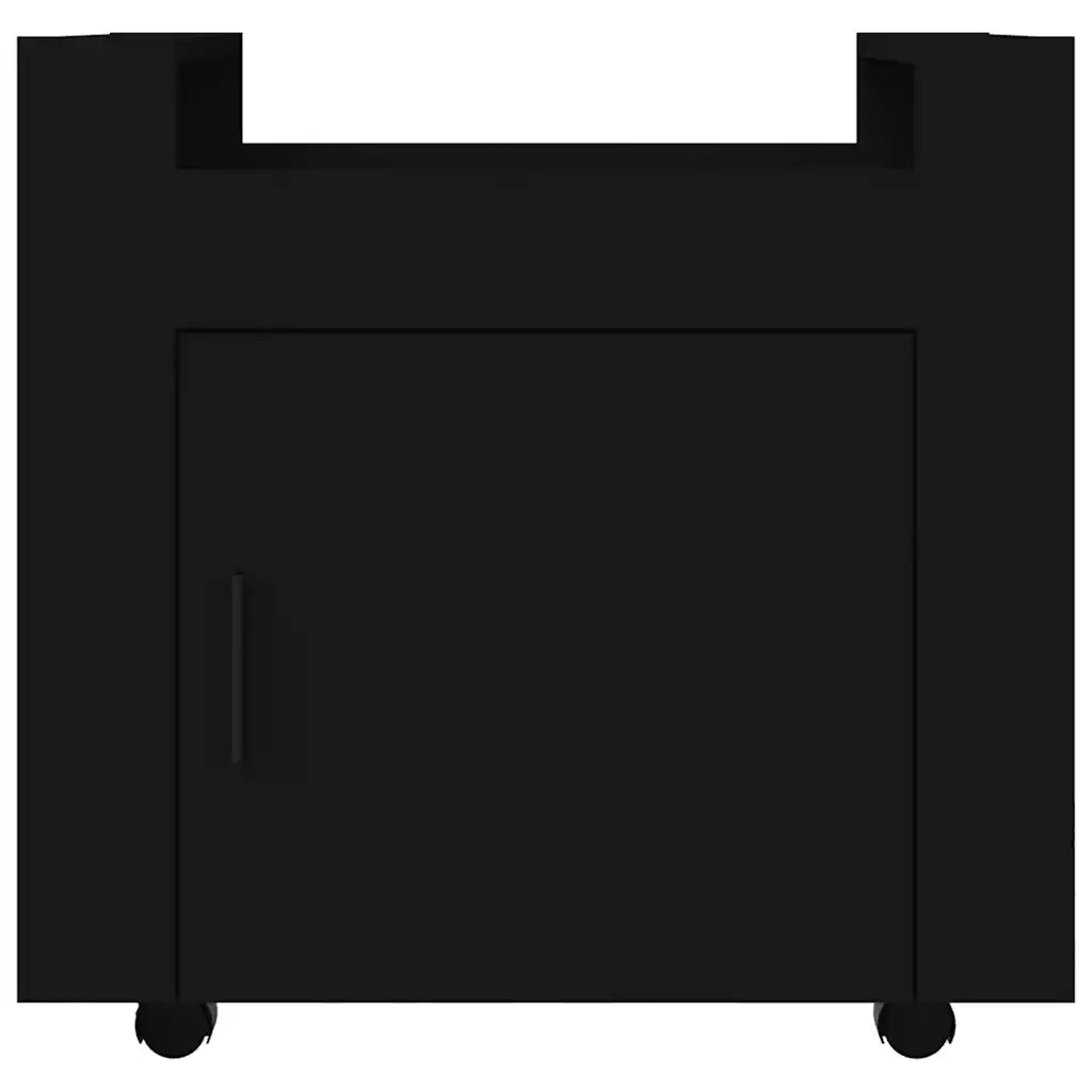 Carrello per Scrivania Nero 60x45x60 cm in Legno Multistrato