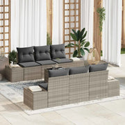 Set Divano da Giardino 8 pcs Grigio chiaro e grigio scuro 3355621