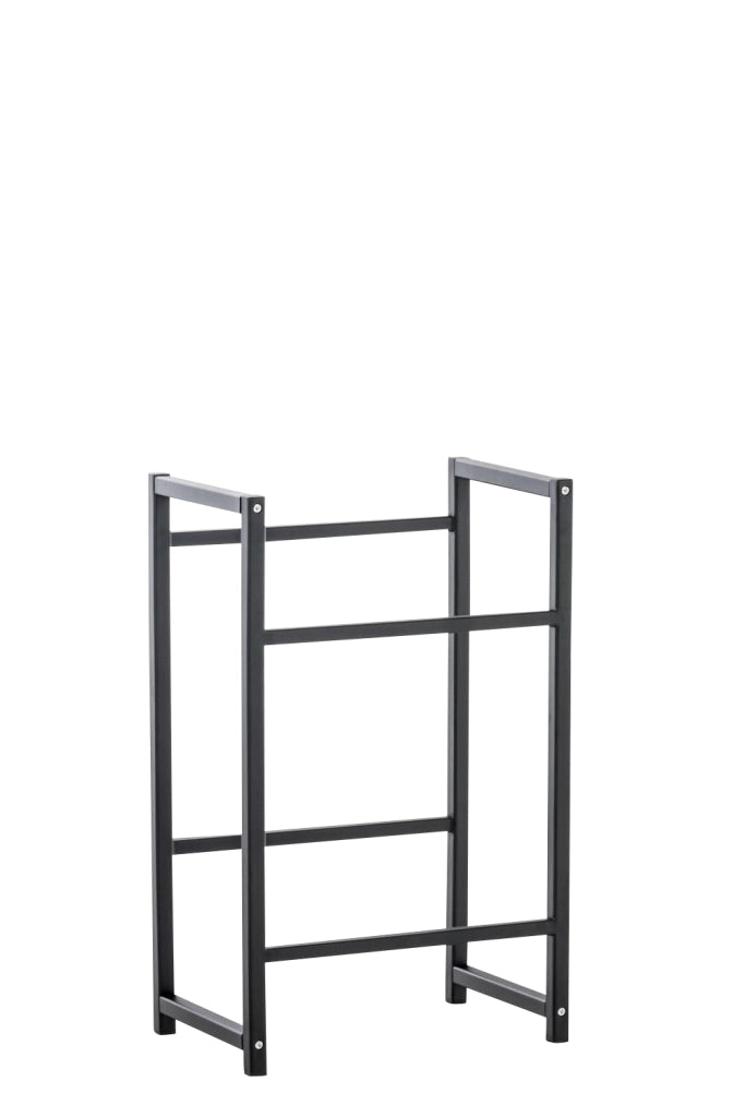 Scaffale Porta Casse di Bibite Lennert per 2 scatole,nero