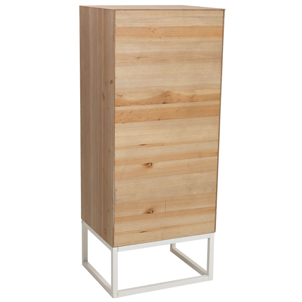 Cassettone legno bianco 45x35x105h cm