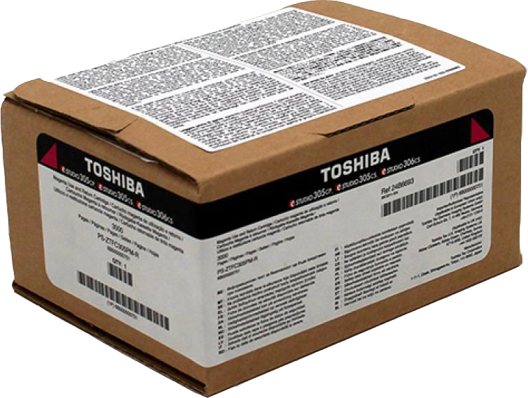 ORIGINAL Toshiba toner magenta T-FC305PM-R 6B000000751 ~3000 Seiten cartuccia di stampa riutilizzabile