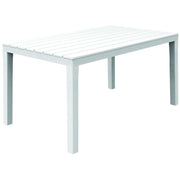 Tavolo Sumatra bianco da Esterno 138 x 80 cm