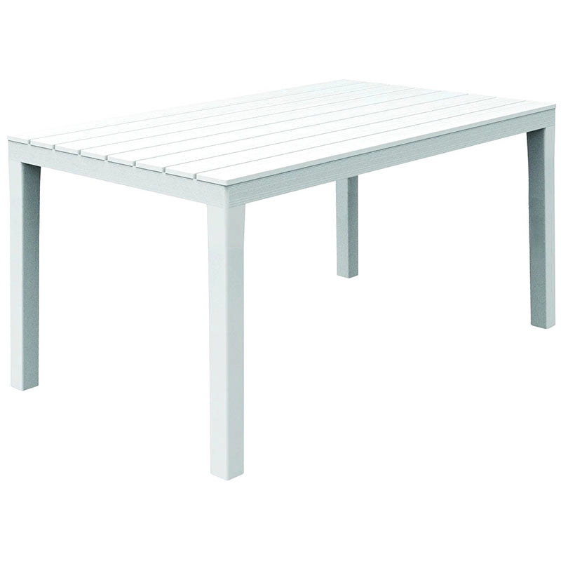 Tavolo Sumatra bianco da Esterno 138 x 80 cm