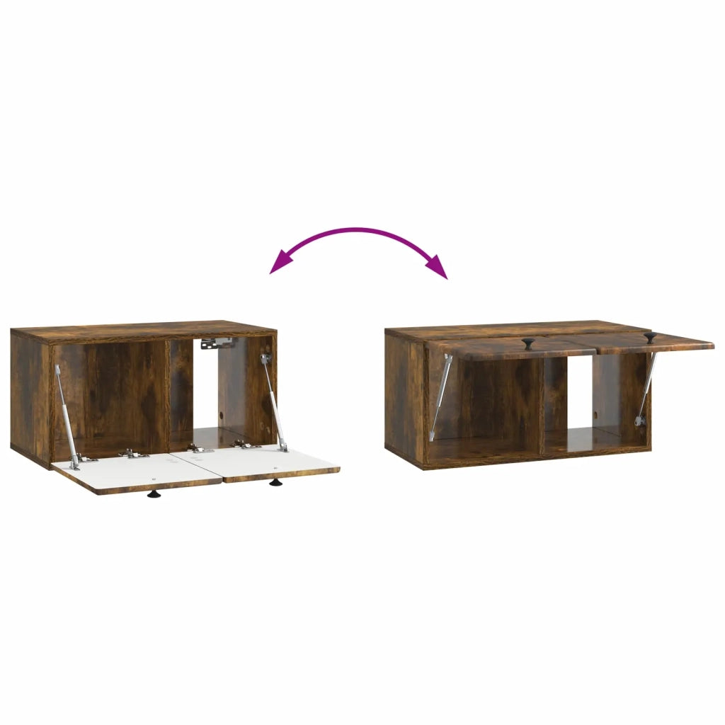 Mobile Porta TV da Muro 59,5 x 31 x 30 cm Rovere Fumo