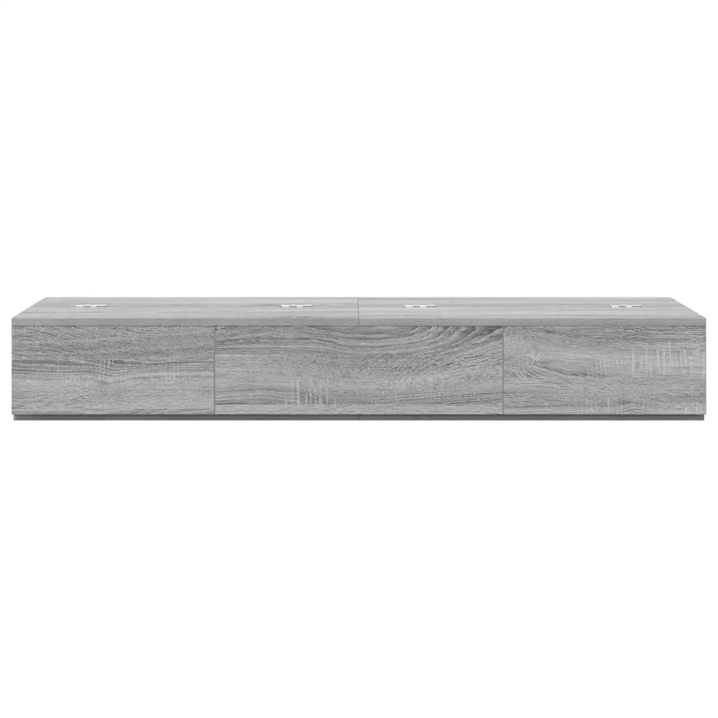 Scrivania studio Sonoma grigio 130 x 40 x 19,5 cm 8006681