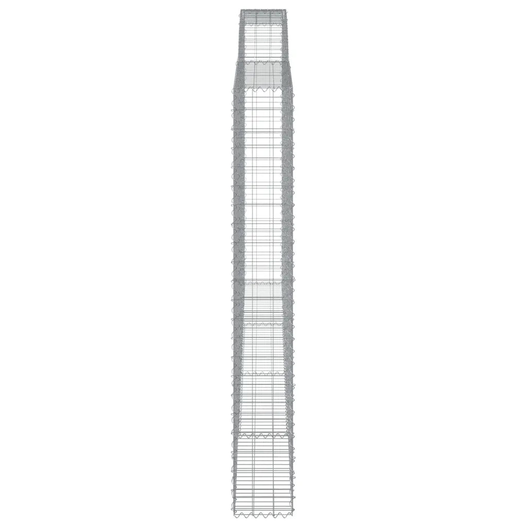 Cesti Gabbioni ad Arco 3 pz 400x30x220/240 cm Ferro Zincato 3146945