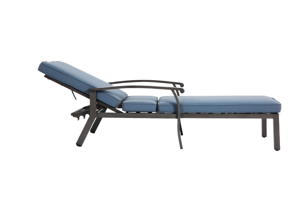 SDRAIO REGOLABILE 204x58x100/30 cm Alluminio Blu con cuscino