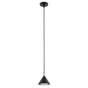Lampada a sospensione ELIT in acciaio nero opaco