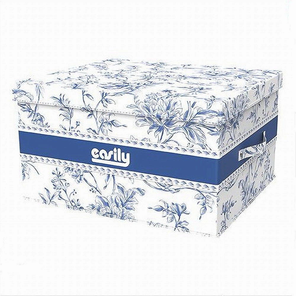 Trade Shop - Box Portatutto Scatola Contenitore Salvaspazio Organizer 35x30x20cm Fantasia 87321 -