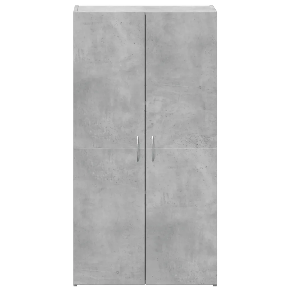 Schedario Grigio Cemento 60x32x115 cm in Legno Multistrato 840775