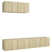 Mobili Porta TV 3 pz | Armadietto TV | Mobile Porta TV Rovere Sonoma in Legno Multistrato
