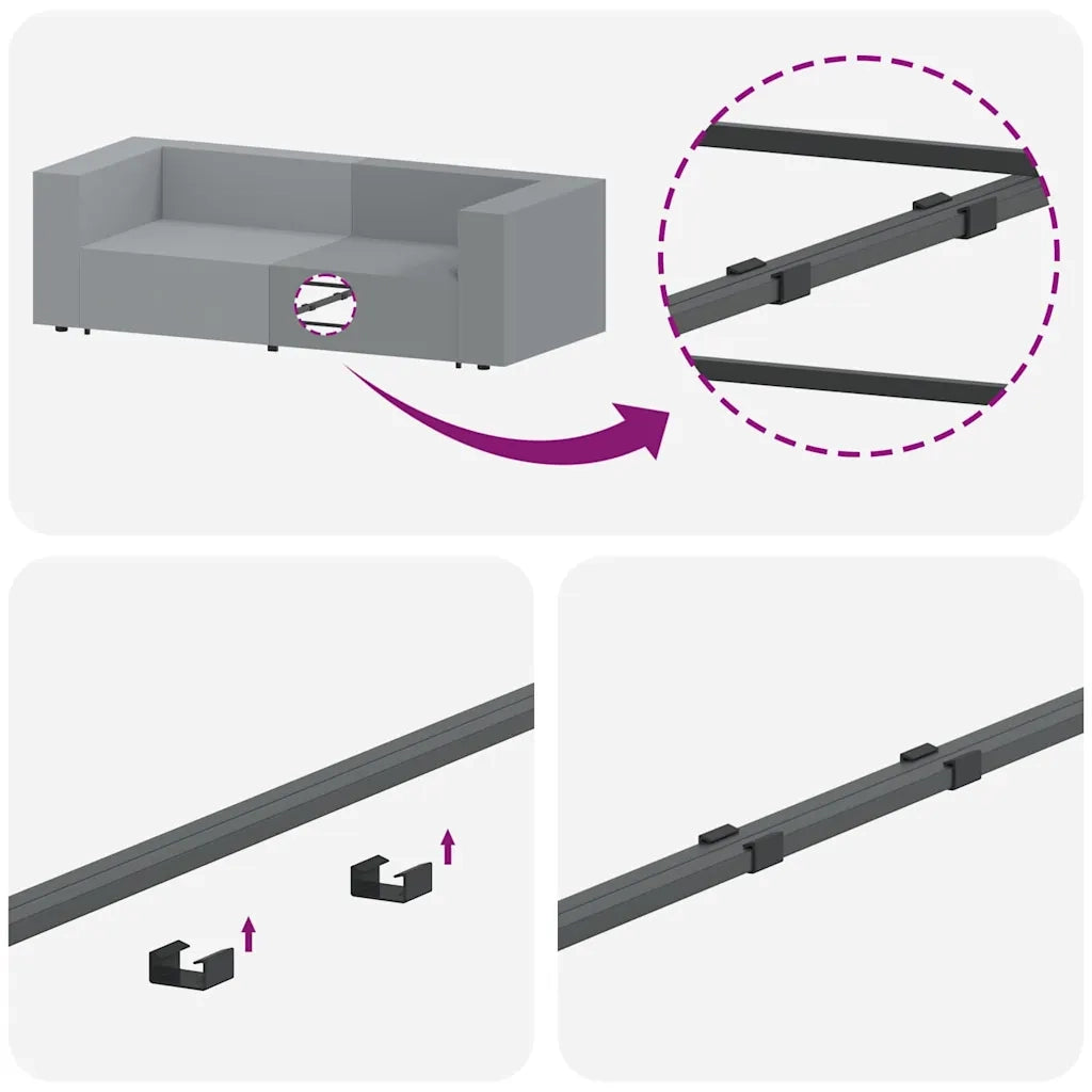 Modulo Terminale Bracciolo Divano Modulare con Cuscini 100 cm CFW8550958