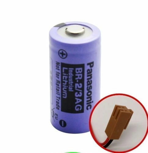 Batteria litio Panasonic BR-2/3A (BR2/3A) 3V 1450mAh per apparecchiature FANUC