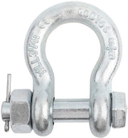 Anello di ancoraggio in acciaio leggero a forma di arco - 3,25T - Zinco - Acciaio lamellare - Adatto a pesi elevati
