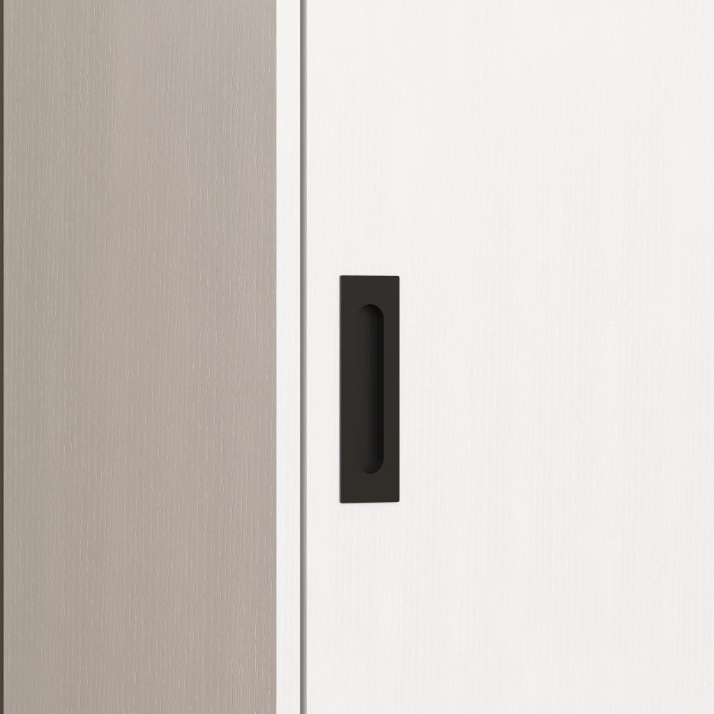 Sideboard con ante scorrevoli in vetro e cassetti ¨C Xylo ¨C Bianco, ingresso e corridoio