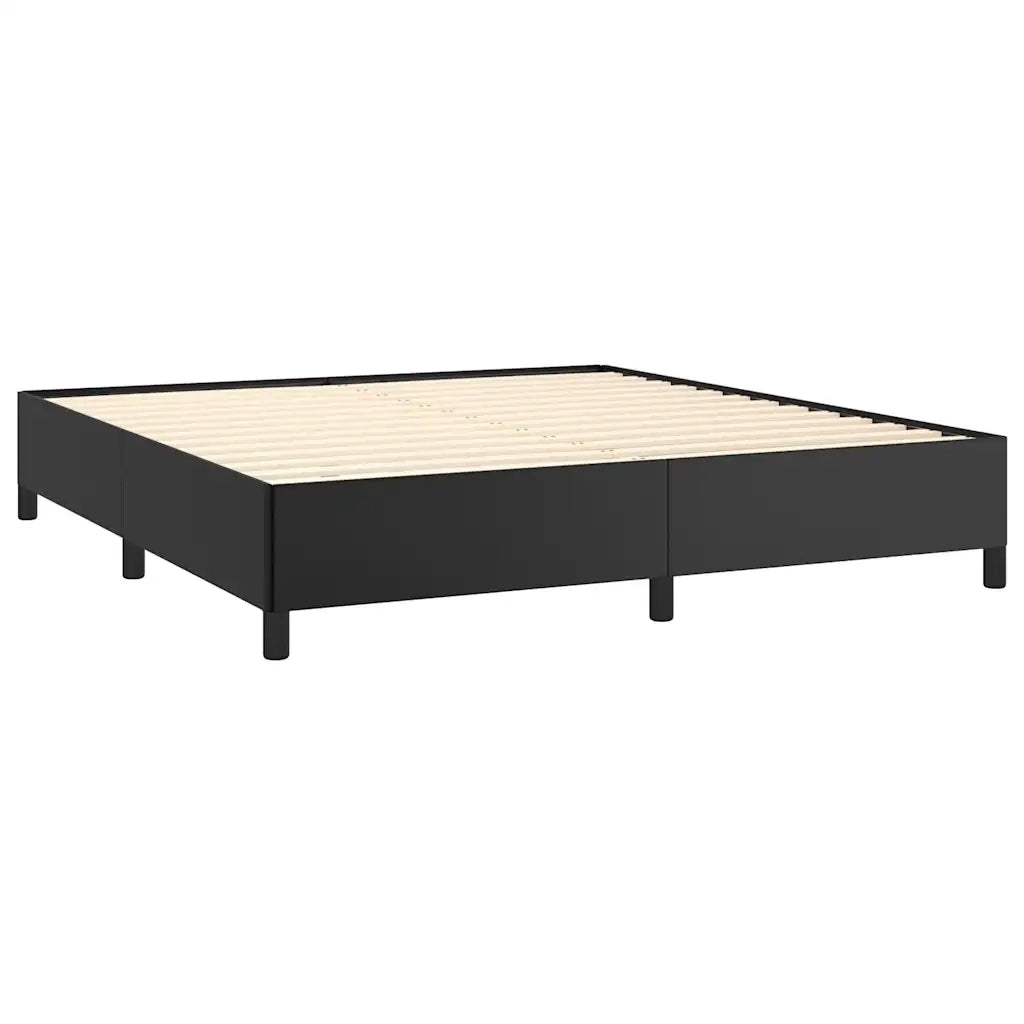 Struttura letto senza Materasso Nera 152x203 cm matrimoniale in Similpelle 347281