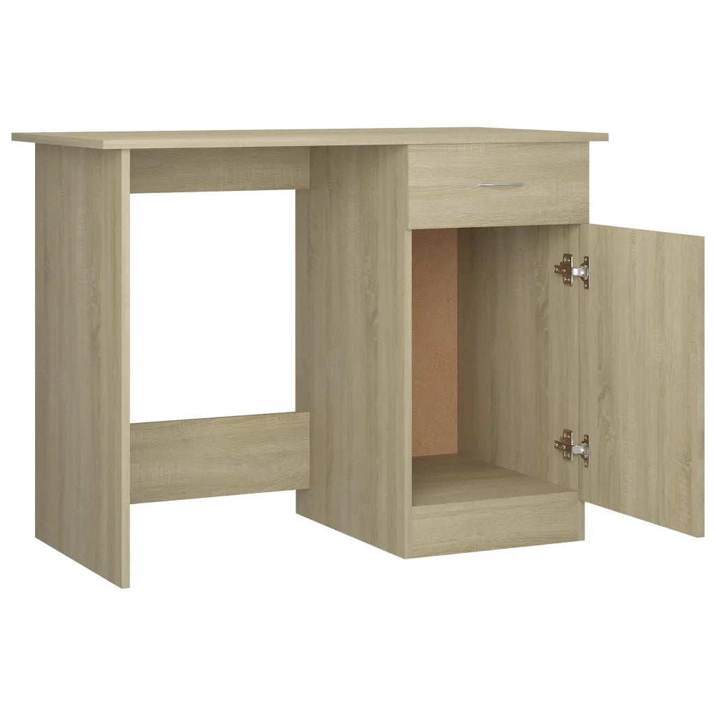 Scrivania Rovere Sonoma 100x50x76 cm in Legno Multistrato 801083