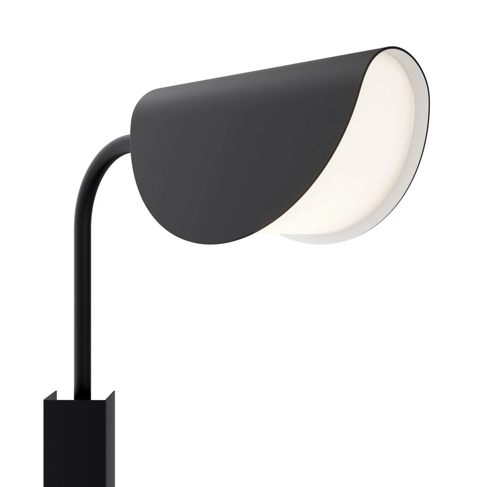 Maytoni Applique moderna Mollis 1 luce G9 nero metallo diffusore acrilico