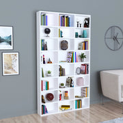 Libreria Stretta Askvoll con 24 Scomparti 178 x 102 x 16 cm - Bianco [en.casa]