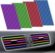 Decorative strips per auto-climatizzazione - 40 pezzi - luce di scarico - 4 colori - 20 x 08 cm