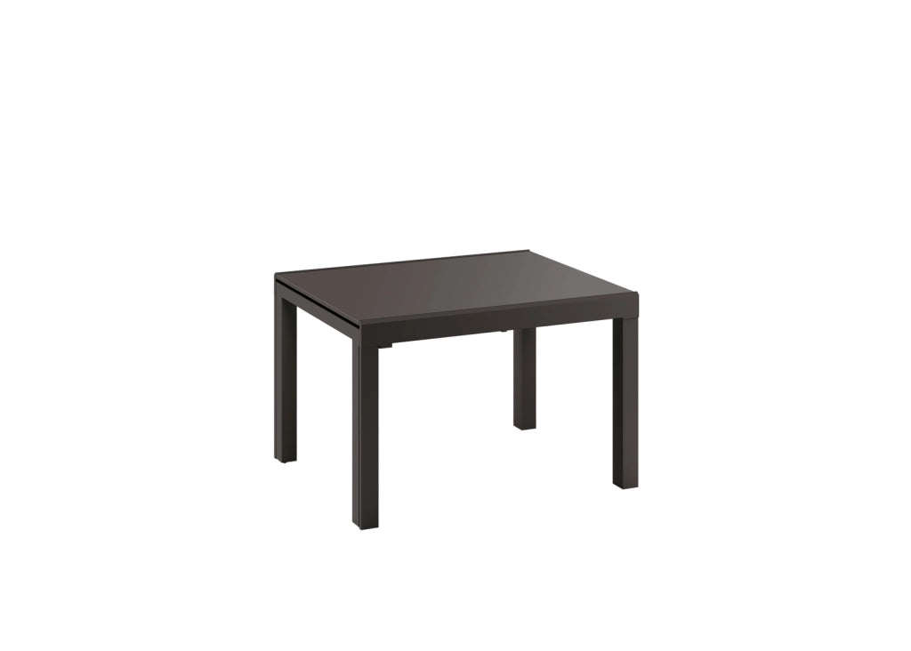 Tavolo Allungabile Executive in vetro temperato grigio, struttura in metallo verniciato, design moderno e versatile - Modello OM/223/GR