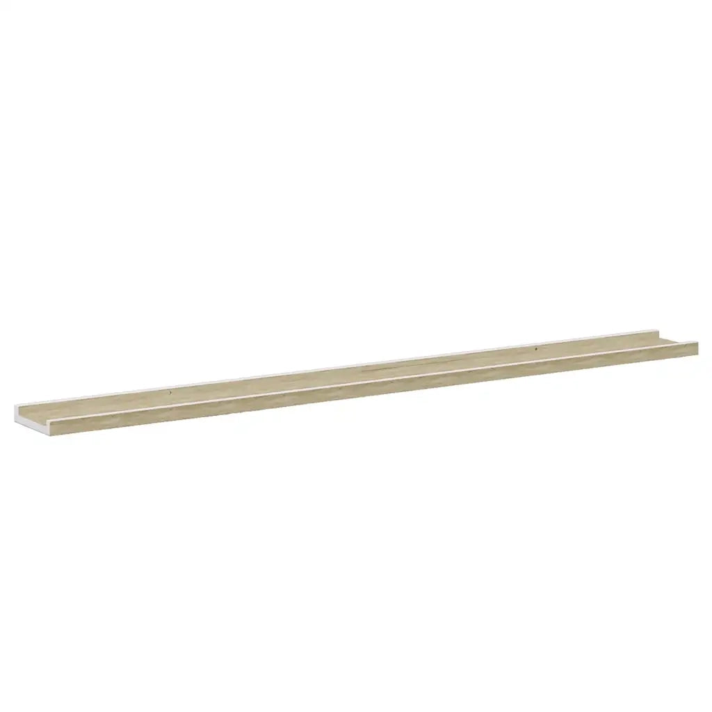 Mensole da Parete 4 pz Bianco e Rovere Sonoma 115x9x3 cm cod mxl 33064