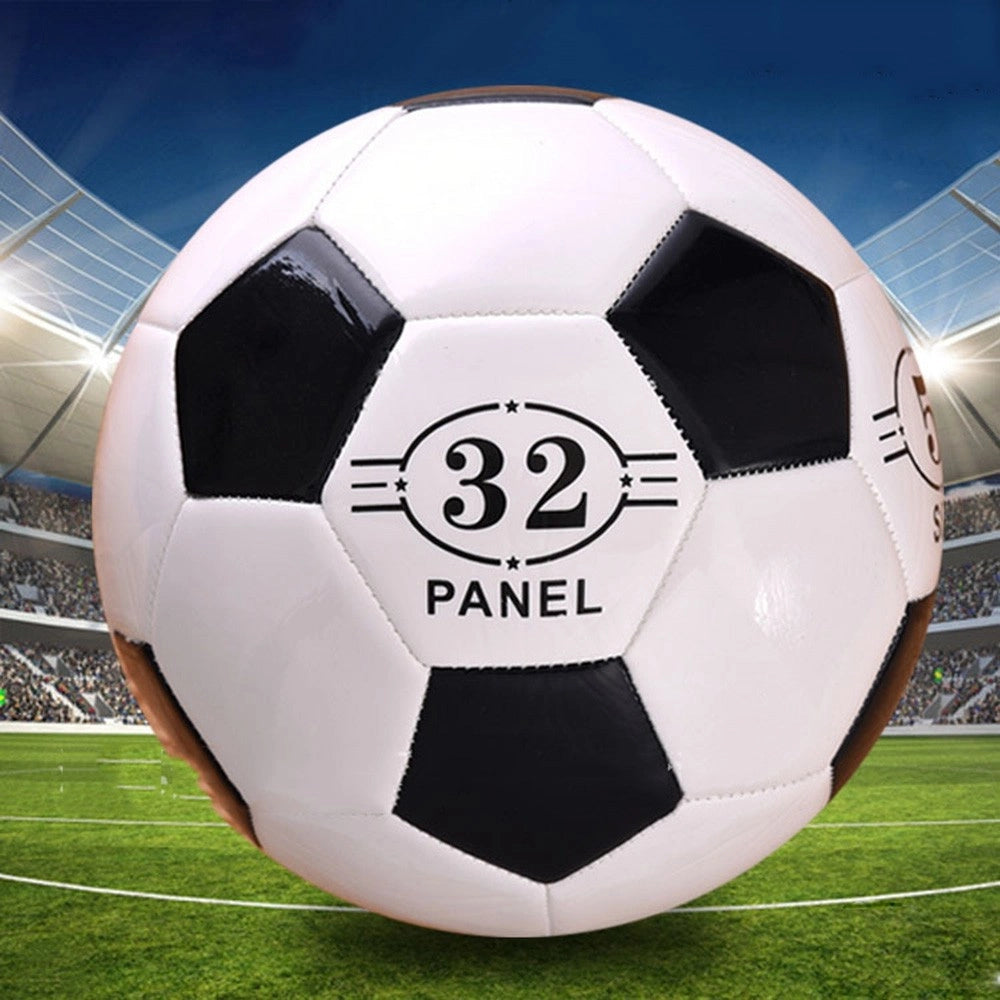 Trade Shop - Pallone Calcio Cuoio Football Calcetto Size 5 Official Sport Bianco -