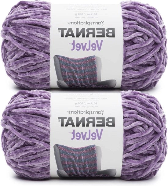 Seta in Grigio Velluto 2 pezzi 300g 10,5 oz Yarn in Poliestere Bulky - 315 Metri - Maglia-uncinetto