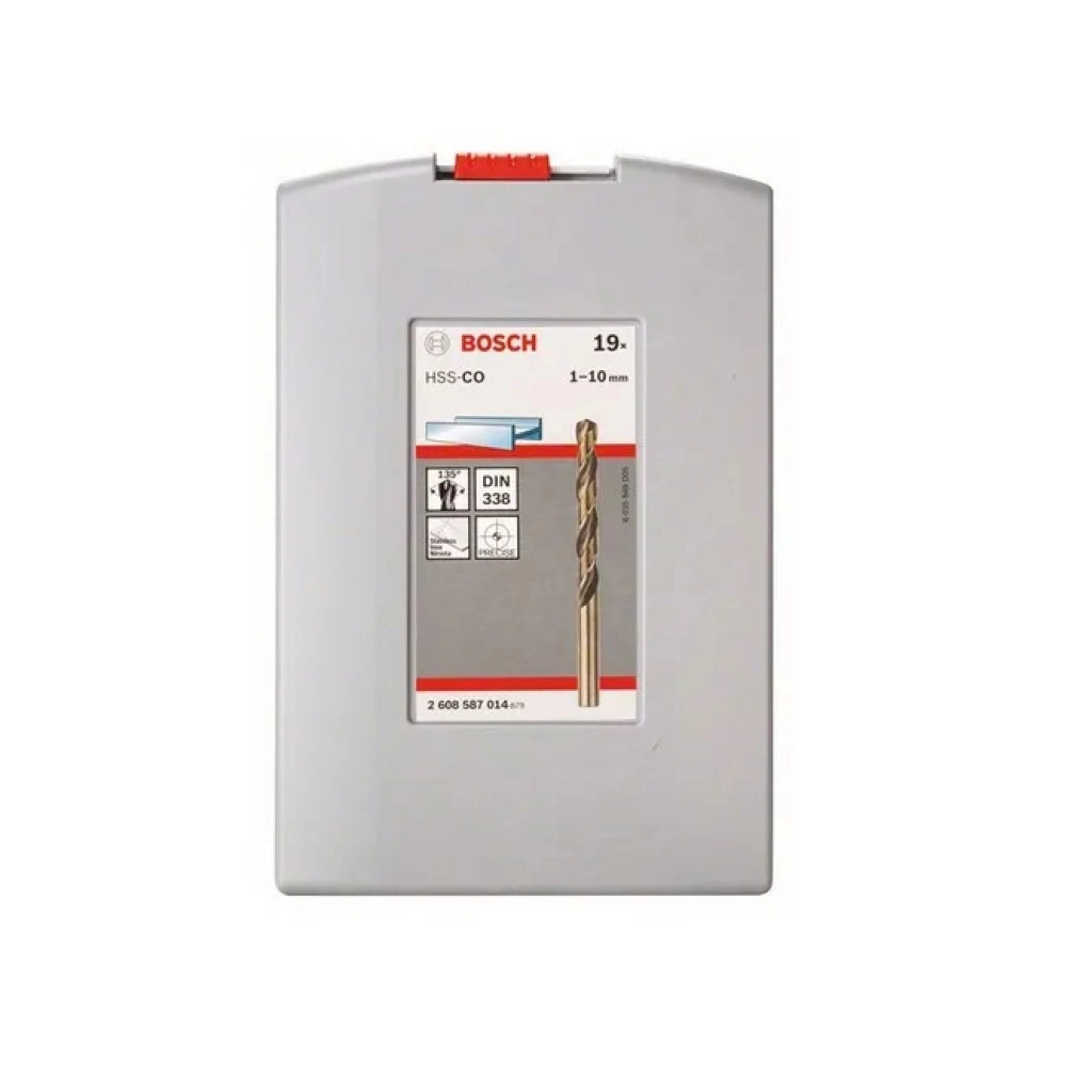 Punte metallo HSS-Co cobalto Set 19 pezzi da 1 a 10 mm ProBox 2608587014 BOSCH
