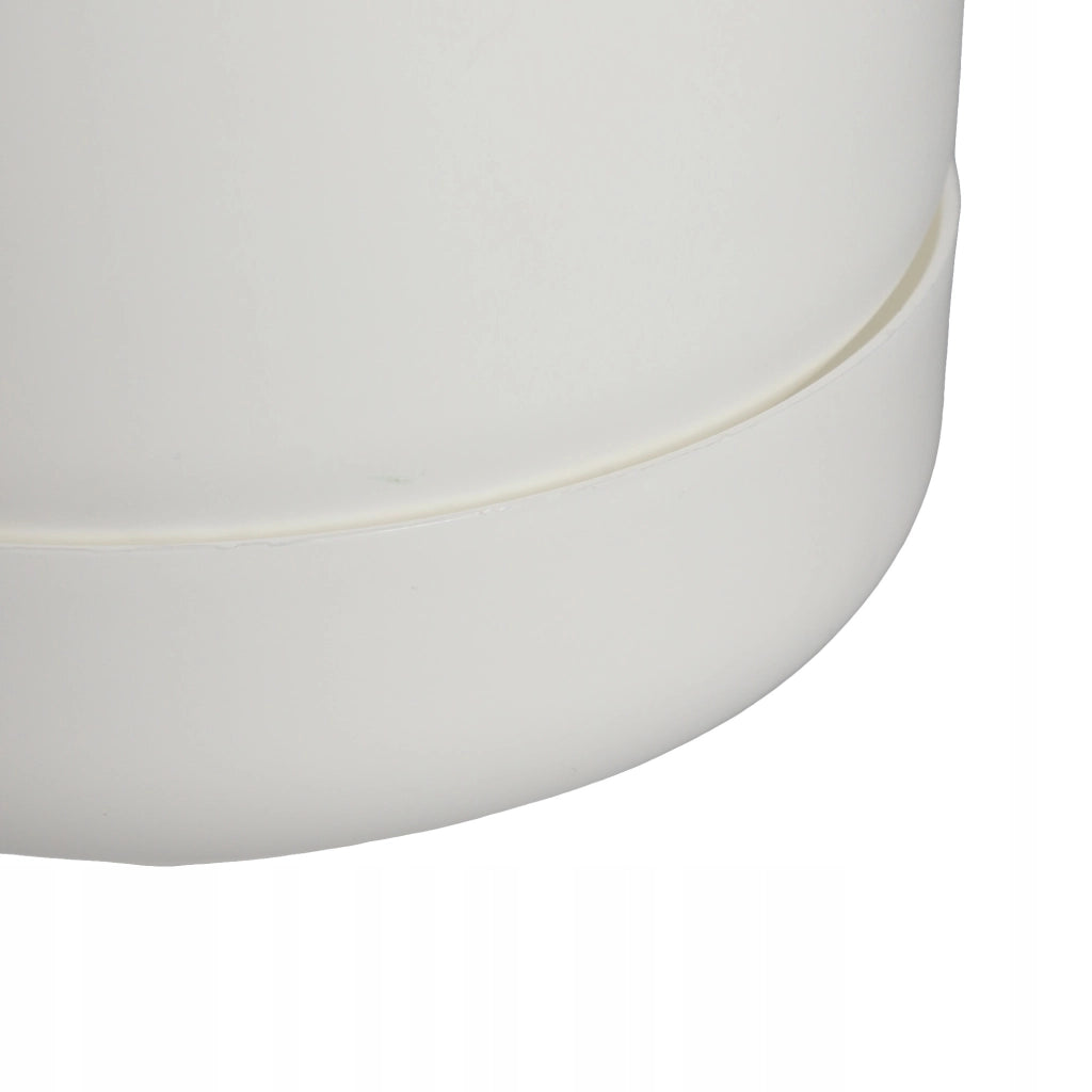 Vaso da fiori KADAX con supporto, coperchio, ciotola rotonda, 17 cm, bianco opaco