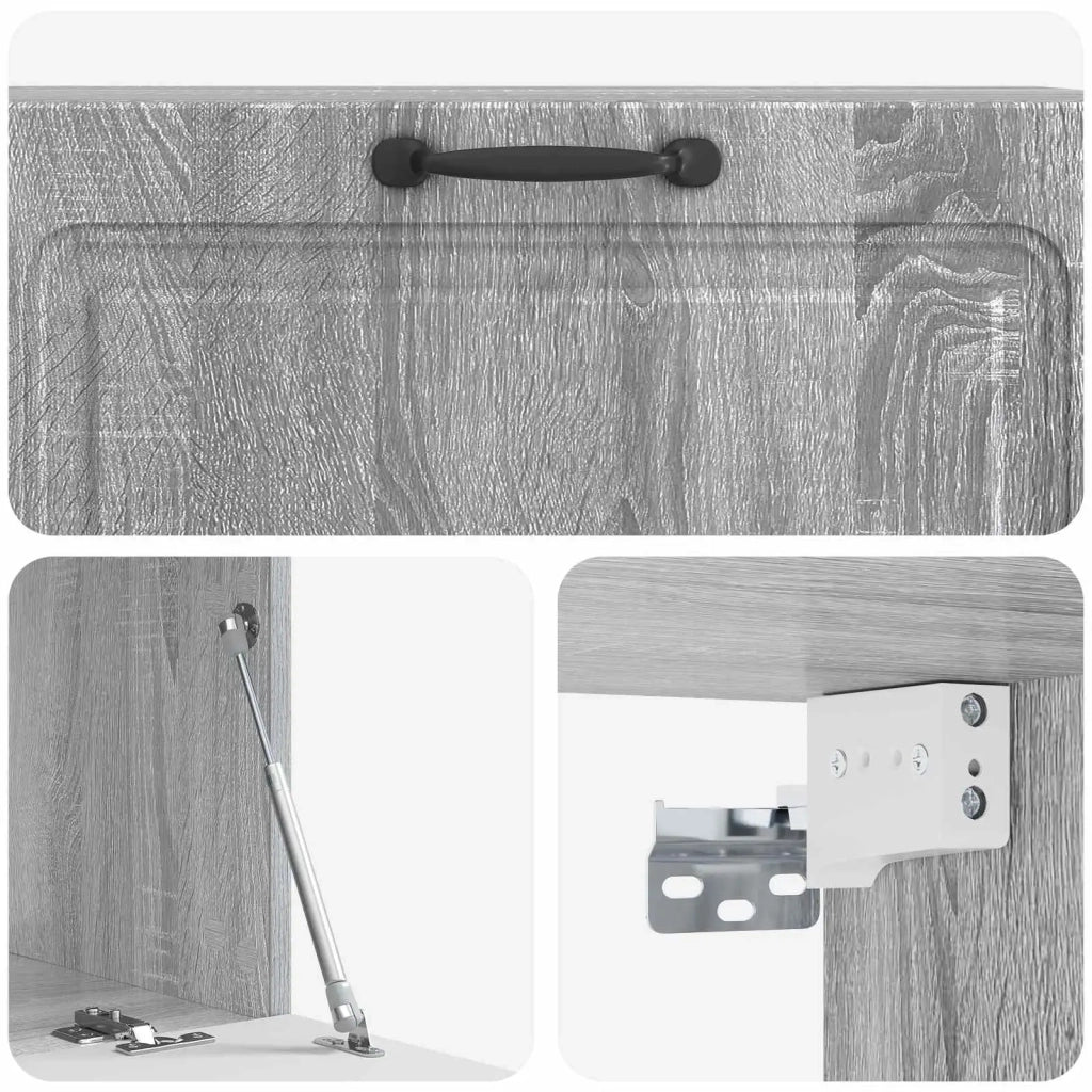 Mobile Porta TV da Muro Grigio Sonoma 98 x 41 x 30 cm 899381