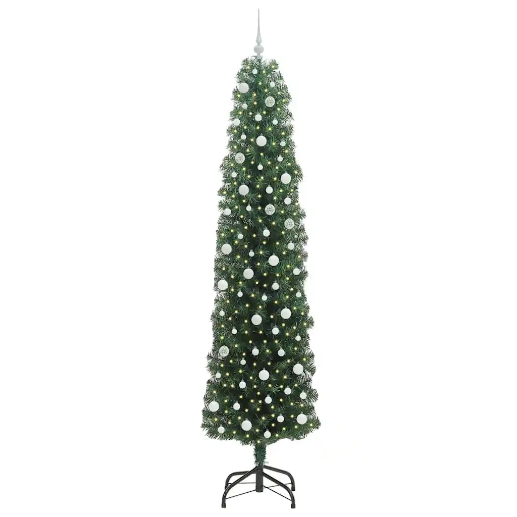 Albero di Natale artificiale con 300 LED Verde 240 cm 3394972