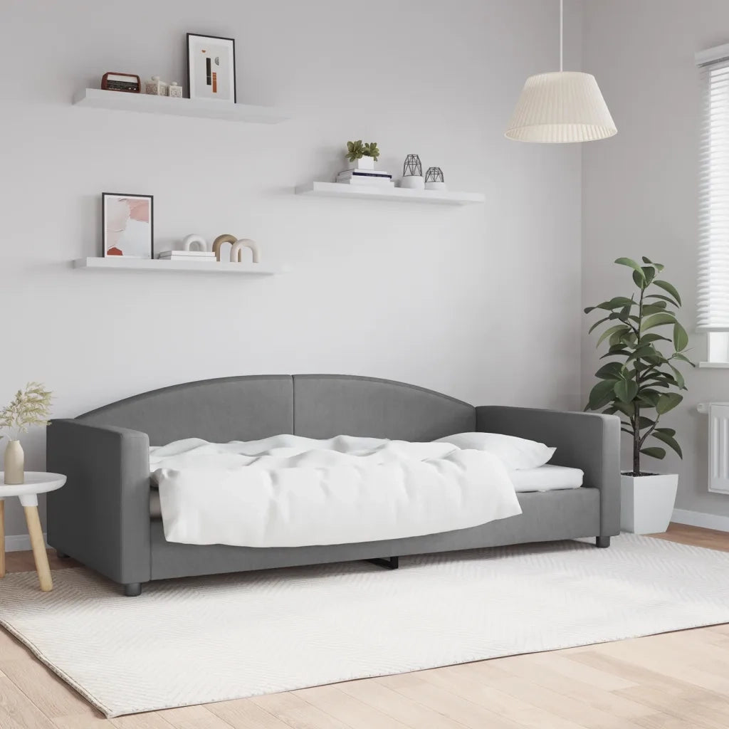 Letto da Giorno Grigio 90x200 cm in Tessutocod mxl 118623