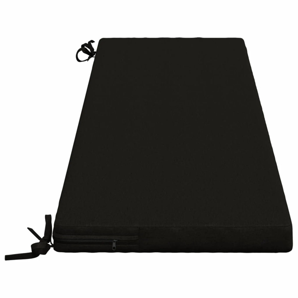 Cuscini per Panchina a 2 Pezzi SOEST 2 pz 100% Poliestere Nero 949037