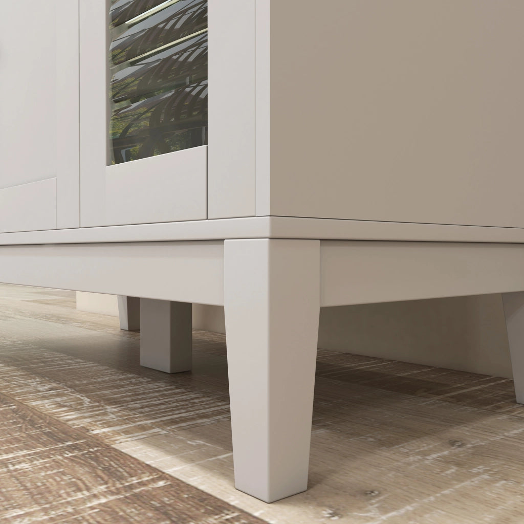 Mobile da cucina con 3 ante e ripiani ¨C zephmum ¨C bianco 80x35x97