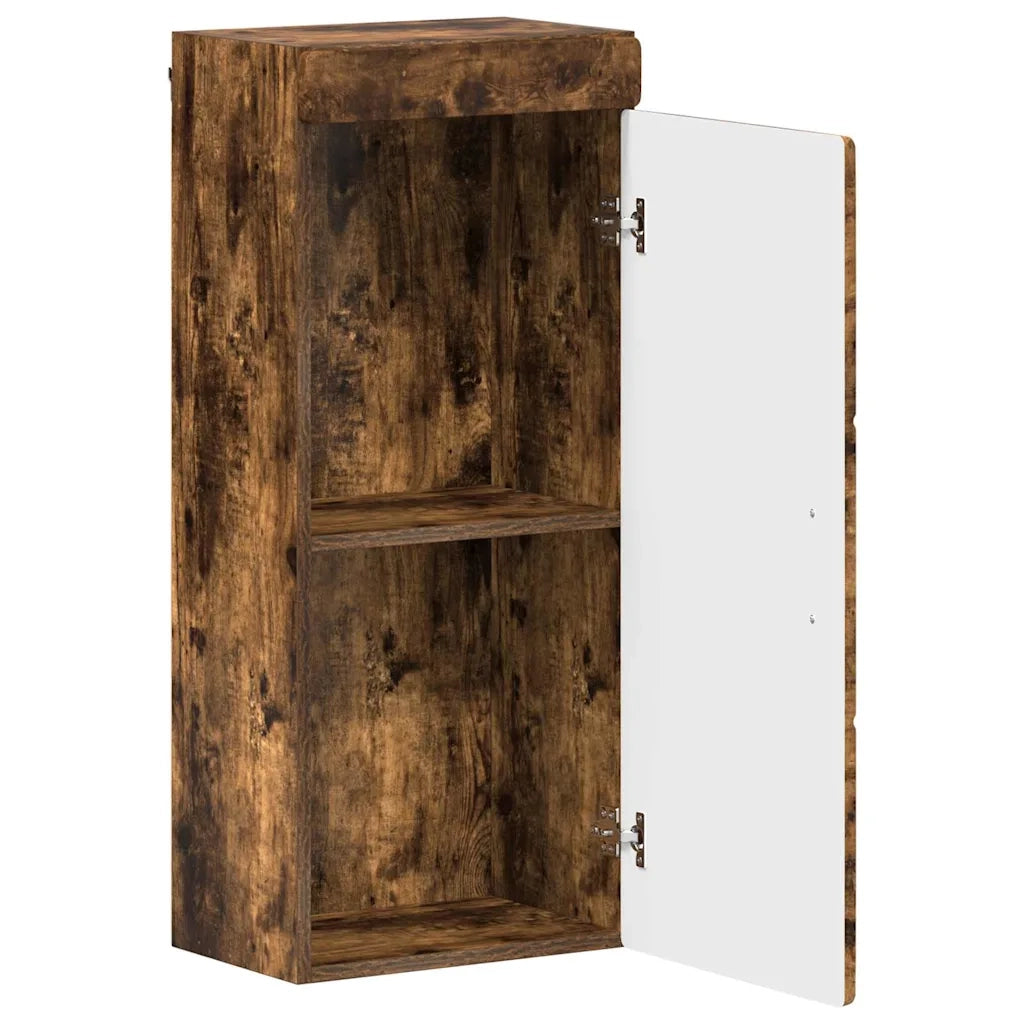 Armadio da bagno a muro TULUM Rovere fumé 37 x 24,5 x 86 cm