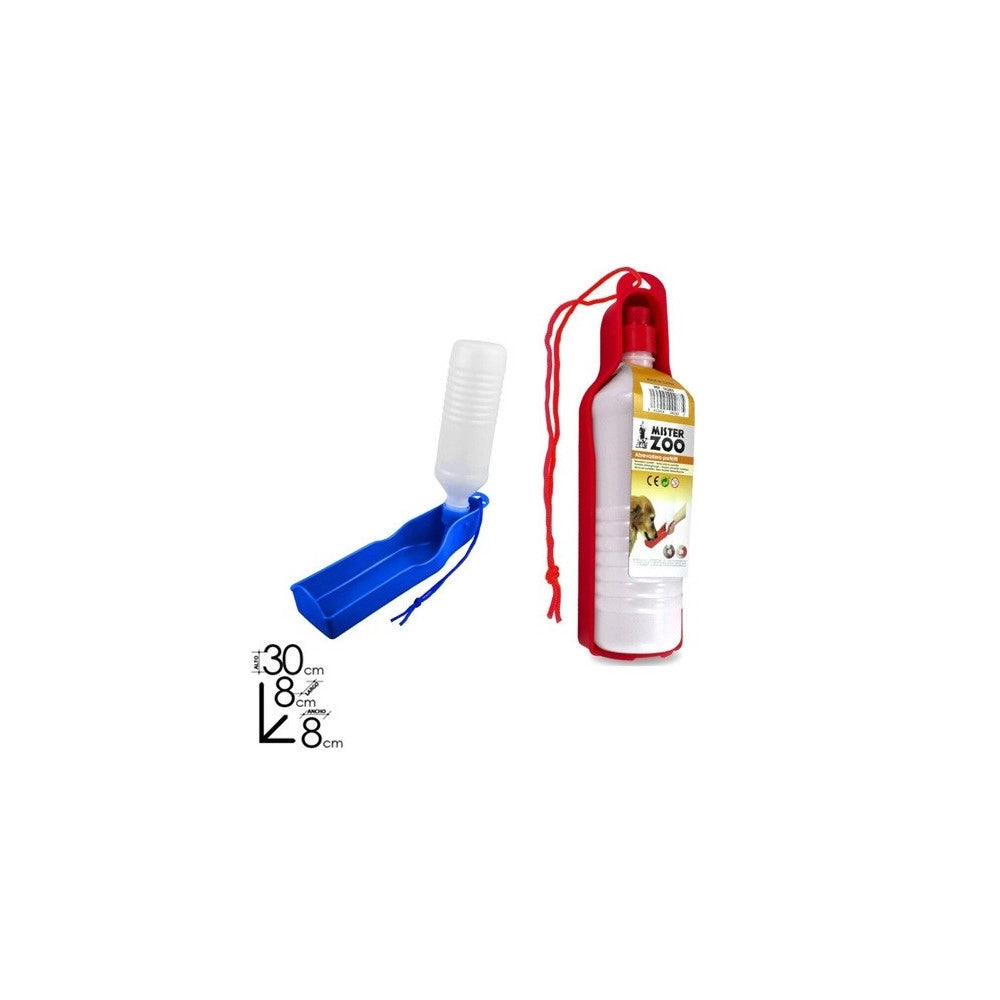 Trade Shop - Abbeveratoio Portatile 300 Ml Cani E Gatti Borraccia Richiudibile Colorata -