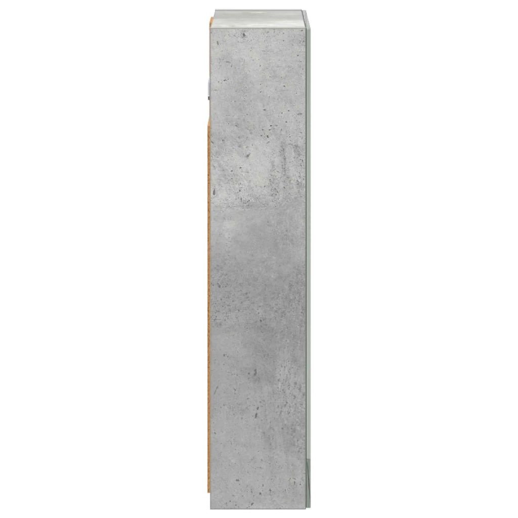 Mobiletto per specchio da bagno con lo scaffale Grigio cemento 889010