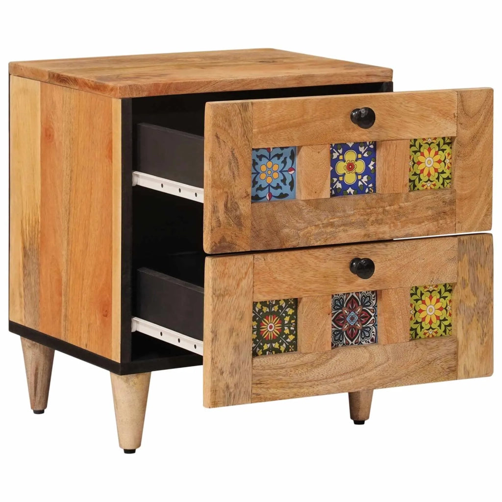 Armadio da Notte con cassetto Naturale 40 x 33,5 x 46 cm