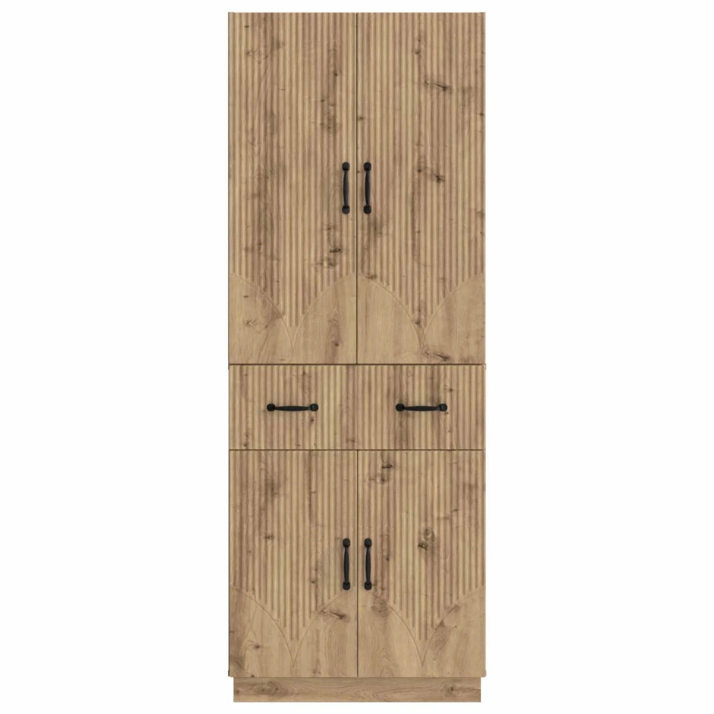 Set di armadi 2 pcs Rovere Artigianale Legno ingegnerizzato