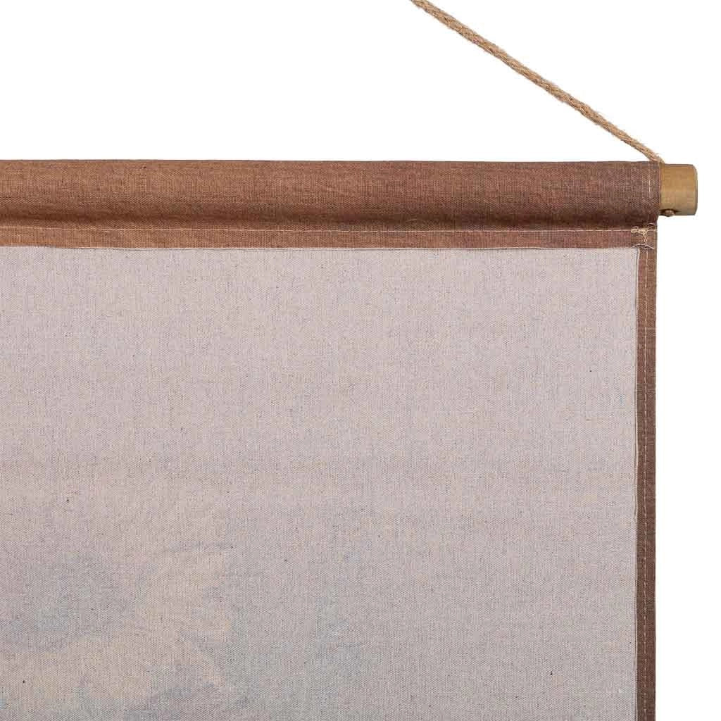 Tela pergamena in tessuto stampato 76x97x2,5h cm
