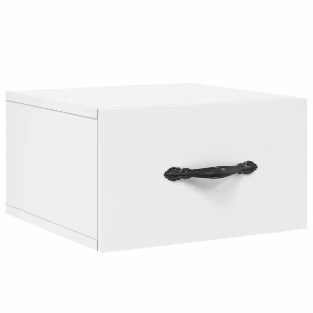 Comodini a Muro 2 pz-Set di 2 Tavolino da notte Bianchi 35x35x20 cm 687853
